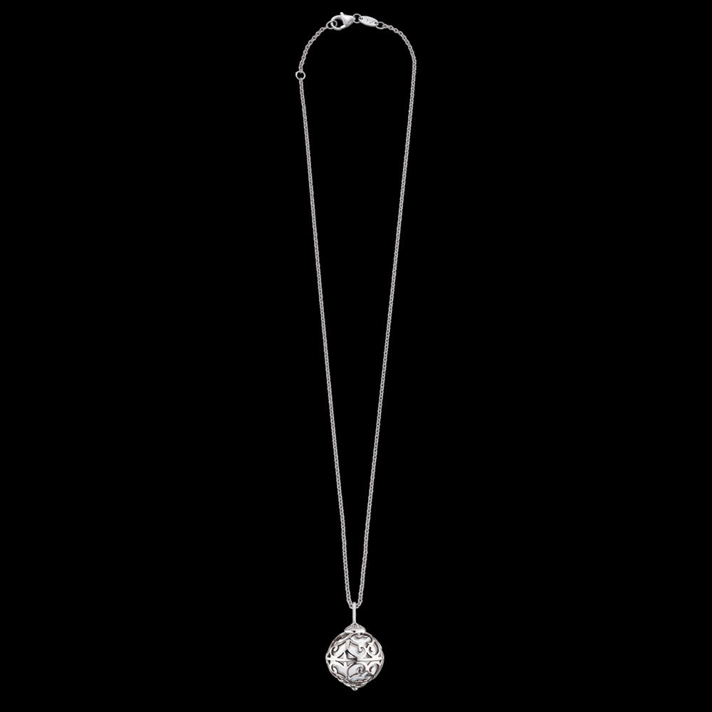 HERZENGEL WHITE ANGEL CALLER CHILDREN'S NECKLACE - FULL VIEW