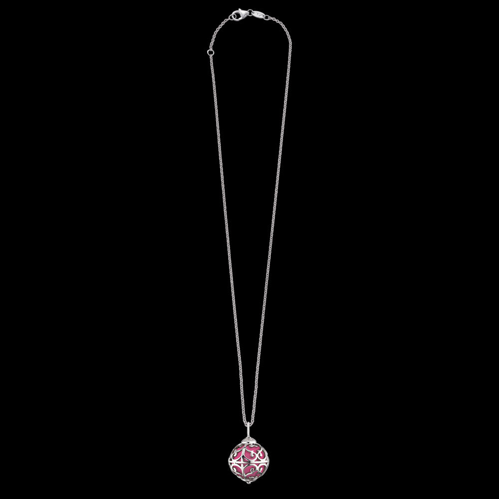 HERZENGEL PINK ANGEL CALLER CHILDREN'S NECKLACE - FULL VIEW