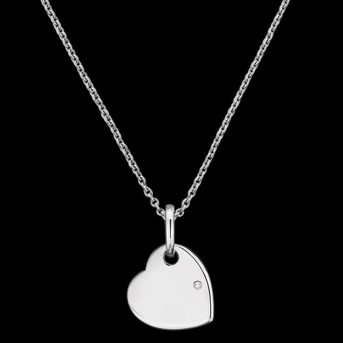 CHILDREN'S HEART ENGRAVING CZ NECKLACE | HERZENGEL AUSTRALIA