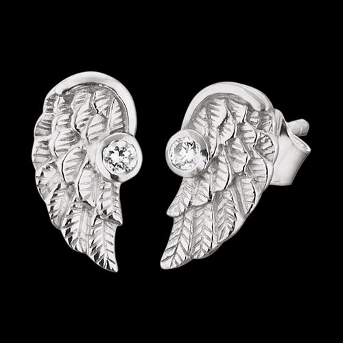 ANGEL WING CZ CHILDREN'S EARRINGS | HERZENGEL AUSTRALIA