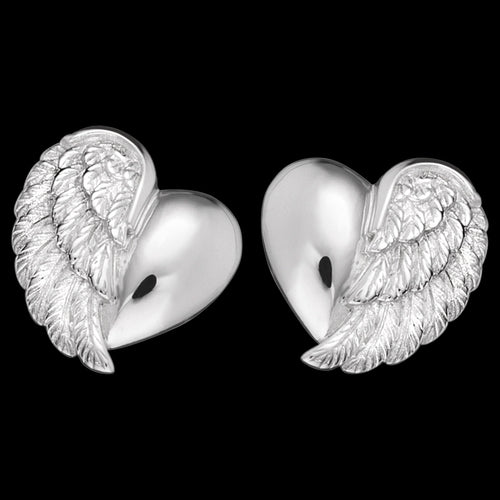 ANGEL HEART WING SILVER CHILDREN'S EARRINGS | HERZENGEL AUSTRALIA