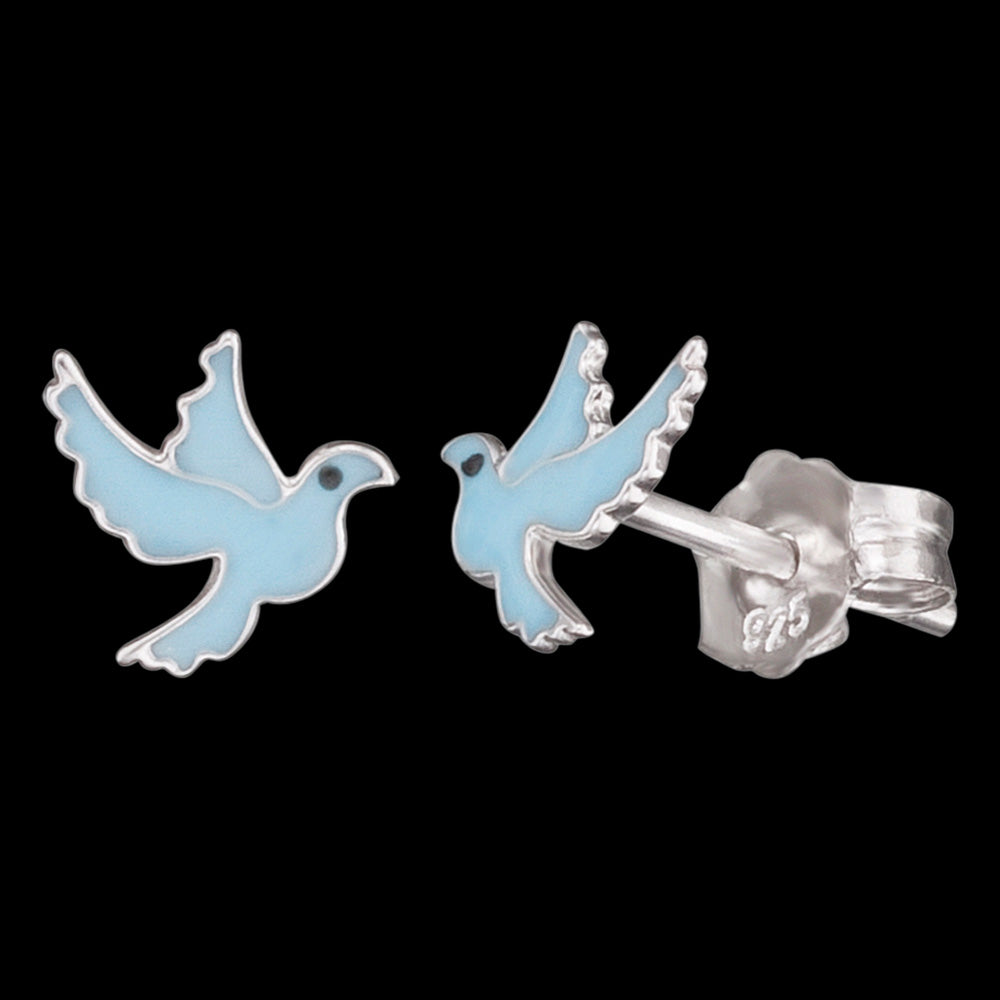 DOVE SILVER CHILDREN'S EARRINGS | HERZENGEL AUSTRALIA