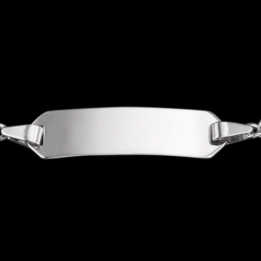 HERZENGEL ANGEL OF HEARTS CHILDREN'S ID BRACELET - ID PLATE CLOSE-UP