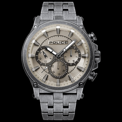 POLICE TAMAN ANTIQUE SILVER MEN'S WATCH | AUSTRALIA