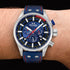 TW STEEL FAST LANE BLUE LIMITED EDITION SWISS VOLANTE WATCH SVS206 - WRIST VIEW