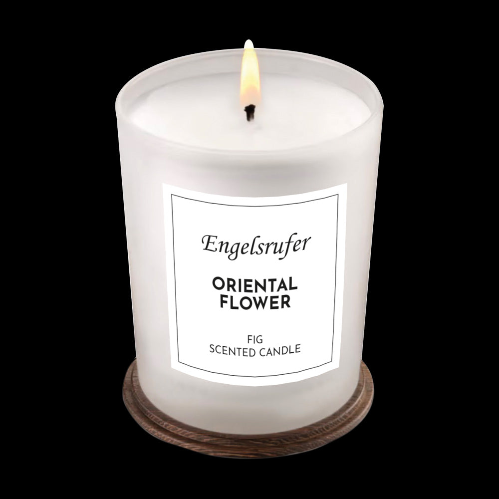 ENGELSRUFER ORIENTAL FLOWER SCENTED CANDLE NECKLACE GIFT SET - LIGHTED CANDLE VIEW