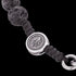 SAVE BRAVE MEN'S SILVER LAVA BEAD SWORD BRACELET - SWORD CLOSE-UP