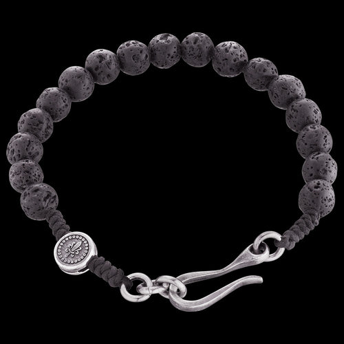 LAVA STONE BLACK SWORD MEN'S BRACELET | SAVE BRAVE AUSTRALIA