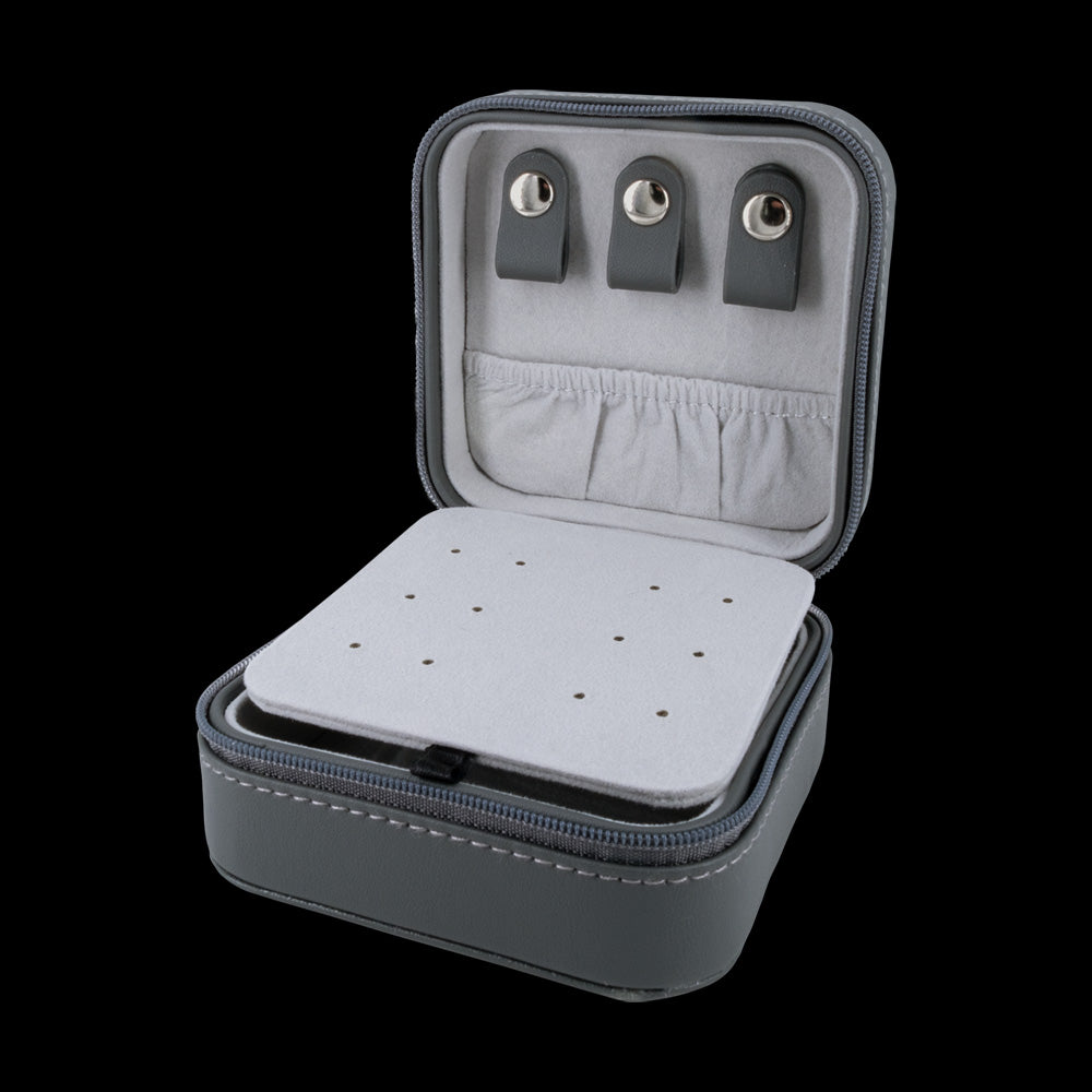 Jewellery Travel Case Faux Leather Grey | Engelsrufer Australia