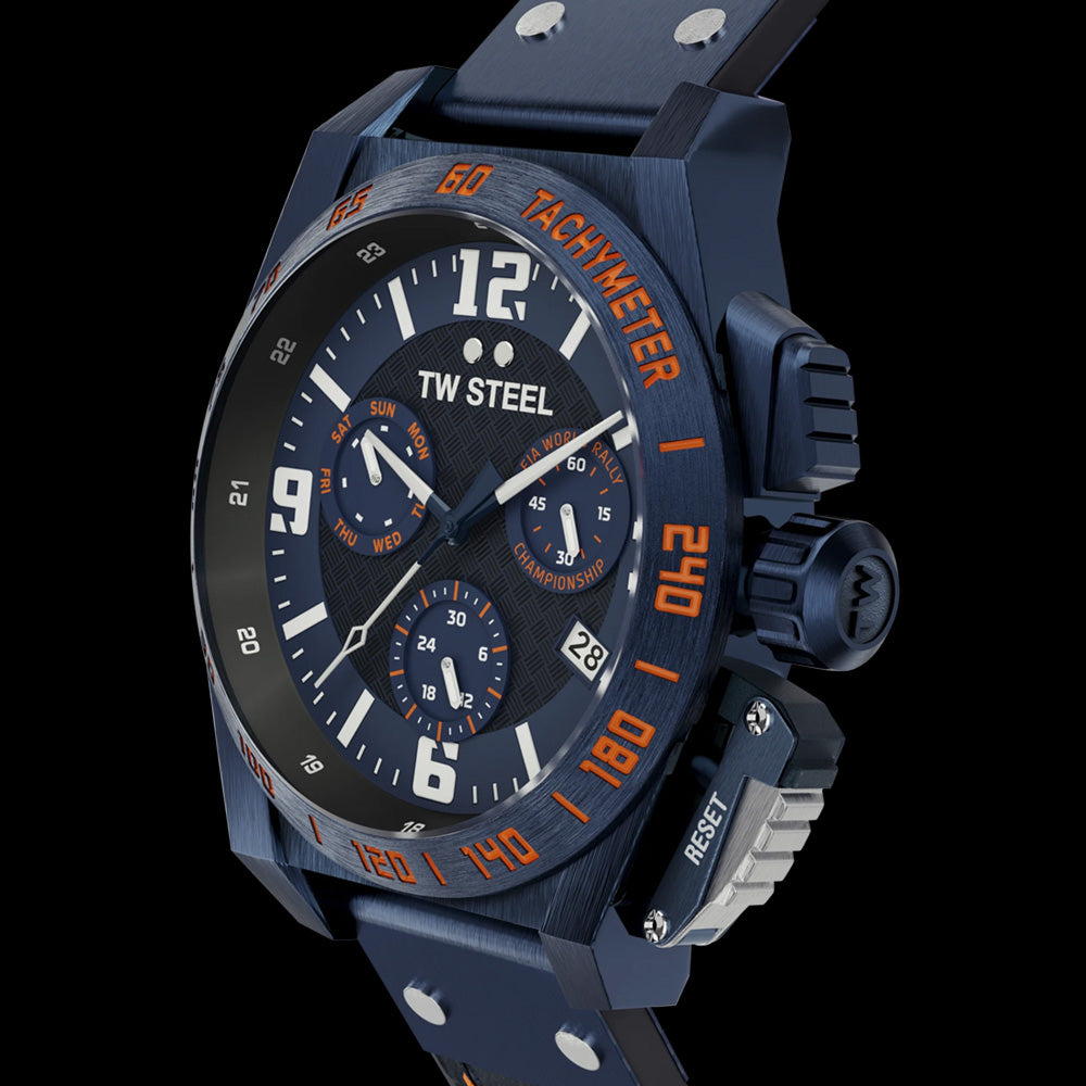 TW STEEL WORLD RALLY CHAMPIONSHIP SWISS CANTEEN CHRONOGRAPH LIMITED EDITION WATCH TW1020 - SIDE VIEW
