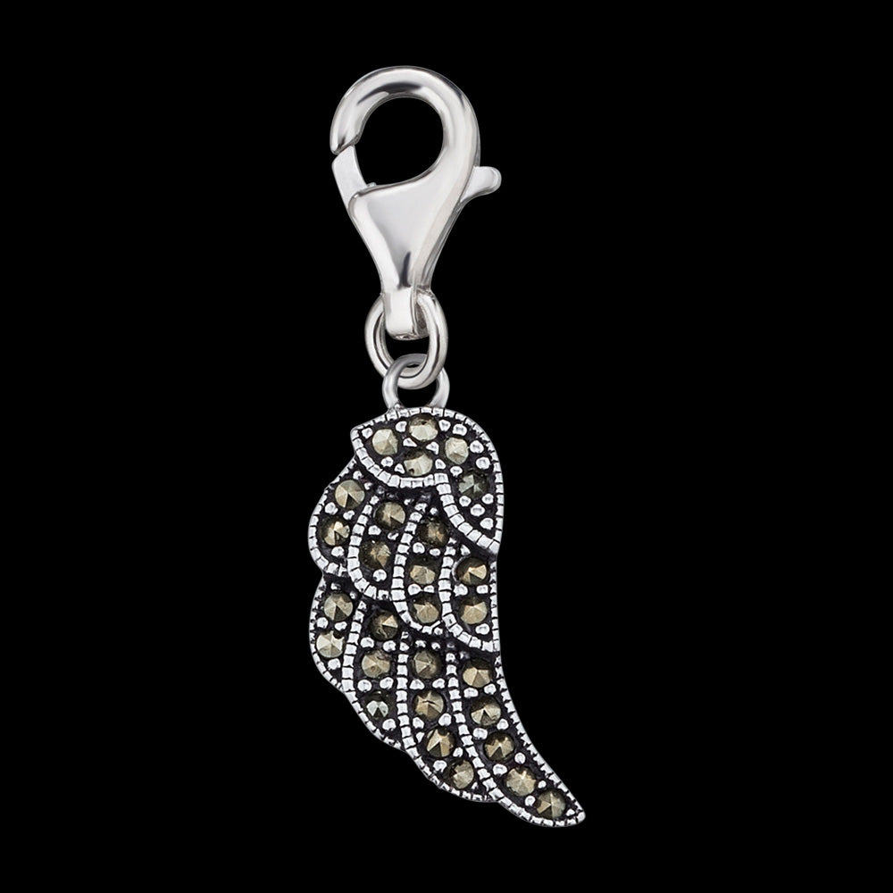 ANGEL WING MARCASITE BRACELET CHARM | ENGELSRUFER AUSTRALIA