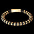 MAXIMAN FUSION LEATHER GOLD BEAD BRACELET - TOP VIEW