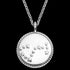 ENGELSRUFER SILVER SCORPIO RED JASPER ZODIAC NECKLACE - BACK VIEW