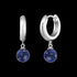 ENGELSRUFER SILVER LAPIS LAZULI HOOP EARRINGS