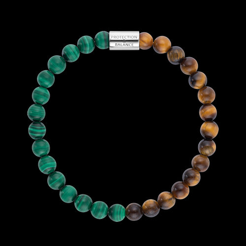 ENGELSRUFER MALACHITE & TIGER EYE BRACELET