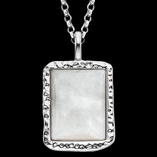 ENGELSRUFER SILVER PURE MOONSTONE NECKLACE - CLOSE-UP
