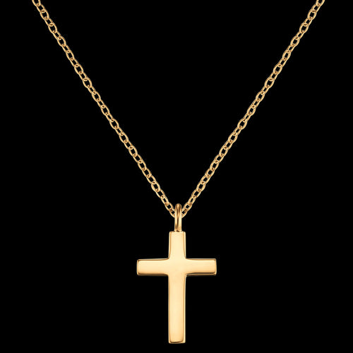 ENGELSRUFER GOLD LITTLE CROSS NECKLACE