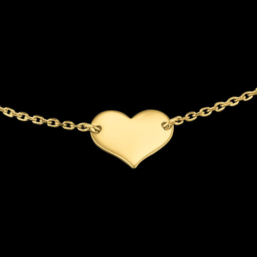 ENGELSRUFER GOLD LITTLE HEART BRACELET - CLOSE-UP