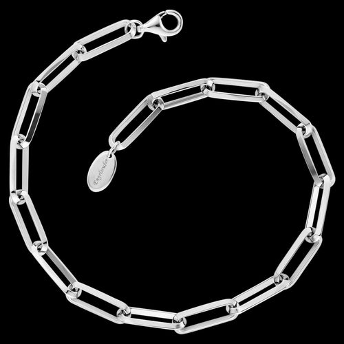 ENGELSRUFER SILVER WIDE ANCHOR CHAIN CHARM BRACELET