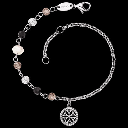 ENGELSRUFER STEEL BOHO FLOWER OF LIFE BRACELET