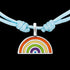 HERZENGEL SILVER RAINBOW ADJUSTABLE CORD CHILDREN'S BRACELET - CHARM CLOSE-UP