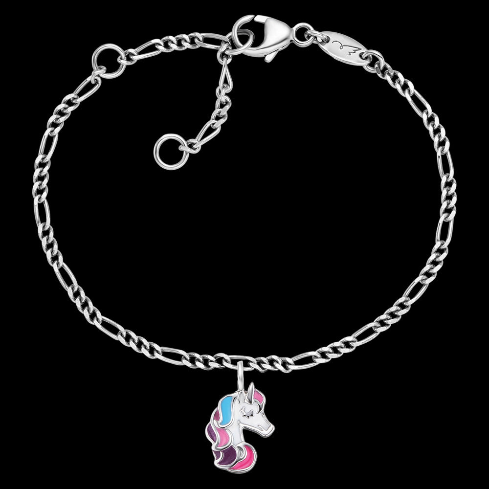 HERZENGEL UNICORN ENAMEL CHILDREN'S BRACELET