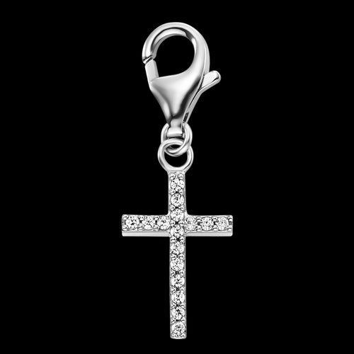 ENGELSRUFER SILVER LITTLE CROSS CZ CHARM