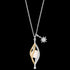 ENGELSRUFER SILVER UNIVERSE TWO-TONE ROSE QUARTZ NECKLACE - FULL VIEW