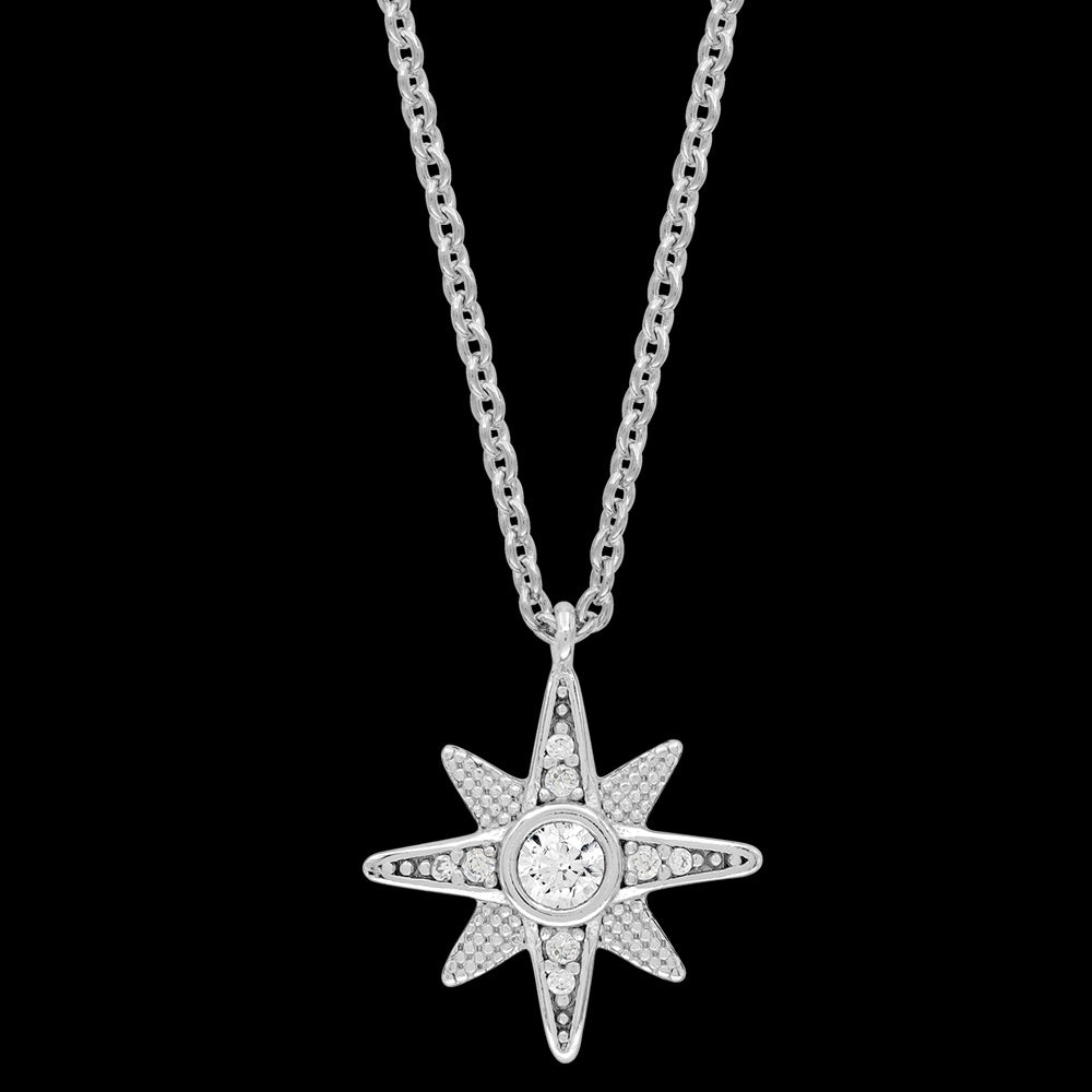 ENGELSRUFER SILVER NEW STAR CZ NECKLACE