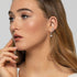 ENGELSRUFER SILVER NEW STAR CZ STUD EARRINGS - MODEL VIEW