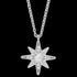 ENGELSRUFER SILVER TRI-COLOUR NEW STAR NECKLACE - SILVER STAR CLOSE-UP