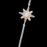 ENGELSRUFER SILVER TRI-COLOUR NEW STAR NECKLACE - ROSE GOLD STAR CLOSE-UP