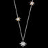 ENGELSRUFER SILVER TRI-COLOUR NEW STAR NECKLACE