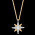 ENGELSRUFER SILVER GOLD NEW STAR CZ NECKLACE