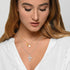 ENGELSRUFER GOLD GLORY FEATHER PEARL NECKLACE - MODEL VIEW