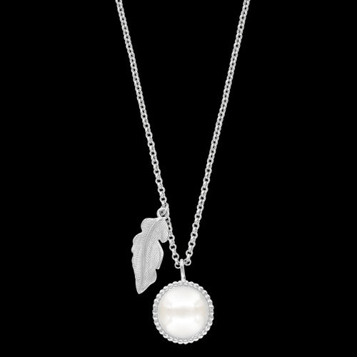 ENGELSRUFER SILVER GLORY FEATHER PEARL NECKLACE - FULL VIEW