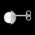 ENGELSRUFER SILVER GLORY PEARL STUD EARRINGS - SIDE VIEW