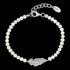 ENGELSRUFER SILVER GLORY FEATHER PEARL BRACELET