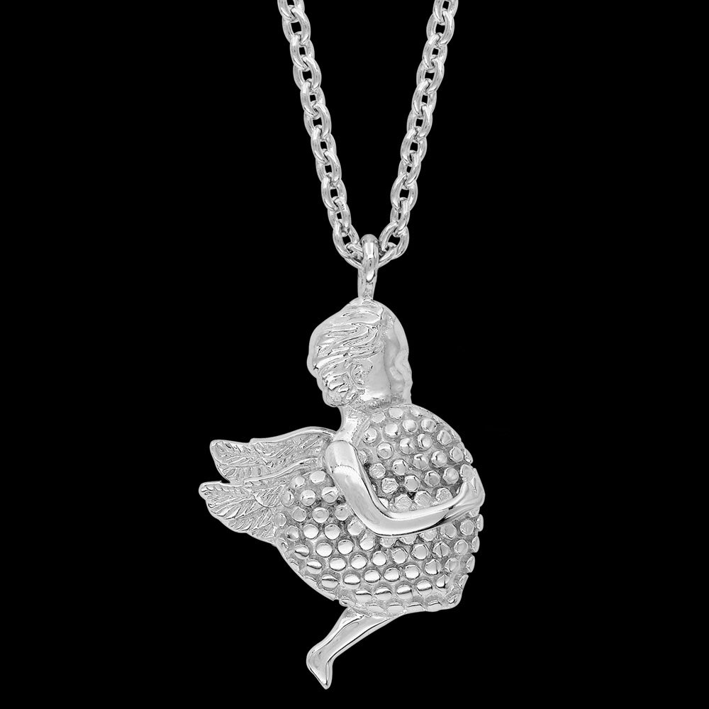 ENGELRUFER SILVER ANGEL HEART NECKLACE