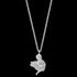 ENGELRUFER SILVER ANGEL HEART NECKLACE - FULL VIEW