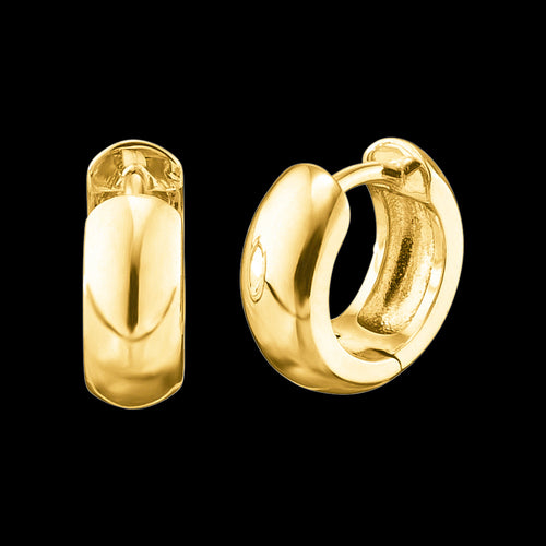 ENGELSRUFER GOLD ANNA 13MM HUGGIE EARRINGS