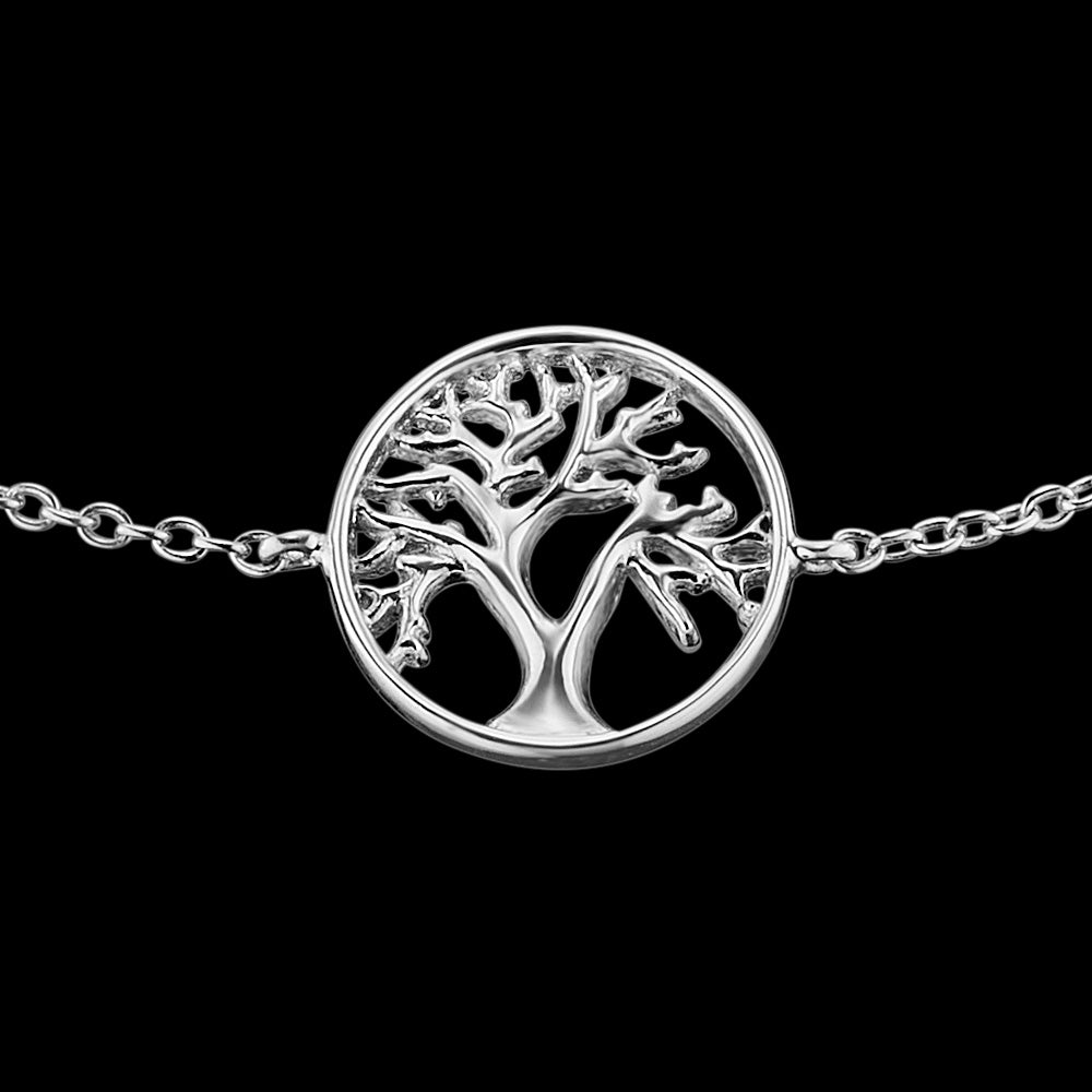 ENGELSRUFER TREE OF LIFE SILVER  LEATHER WATCH & BRACELET SET - BRACELET CLOSE-UP