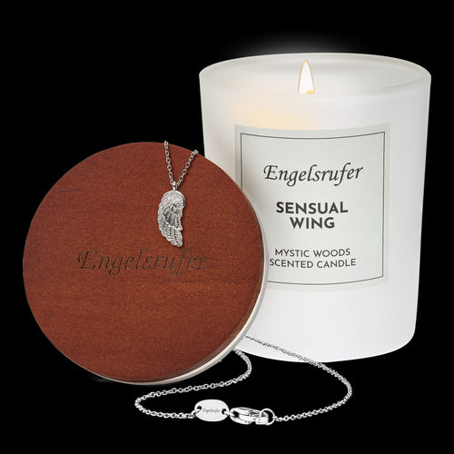 ENGELSRUFER SENSUAL WING NECKLACE SCENTED CANDLE GIFT SET