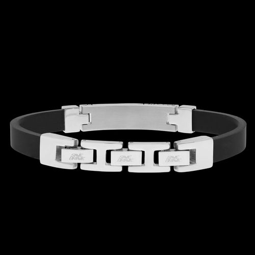 SAVE BRAVE MEN’S HAVANNA COMPASS SILICON BRACELET - BACK VIEW