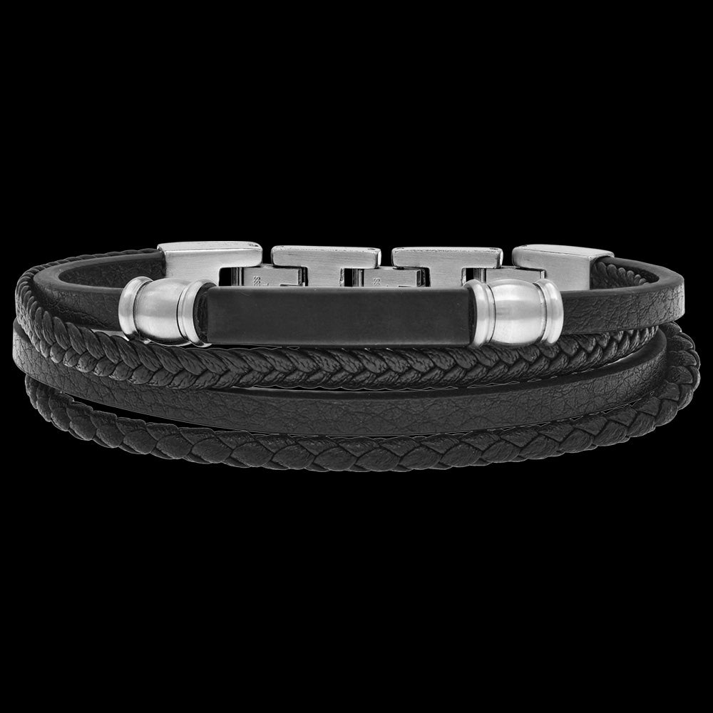 Men's Bracelets Australia Leather & Steel Jewellery For Men