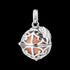 ENGELSRUFER SILVER ROSE GOLD ANGEL WING SOUNDBALL PENDANT - SMALL SIZE
