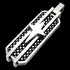 STAINLESS STEEL CARBON FIBRE CROSS NECKLACE
