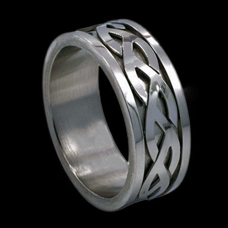 CELTIC SPINNER BAND STAINLESS STEEL RING