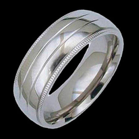 TITANIUM TRIPLE BAND RING