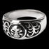 STAINLESS STEEL MEN'S TRIBAL SKULL RING